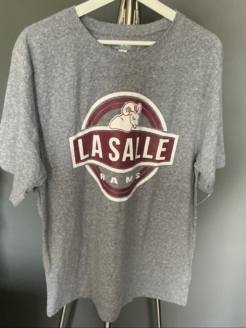 La Salle Rams Grey Graphic Short Sleeve Tee